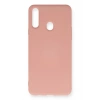 Samsung Galaxy A20S Kılıf Nano içi Kadife Silikon - Pudra