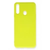 Samsung Galaxy A20S Kılıf Nano içi Kadife Silikon - Sarı