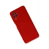 Samsung Galaxy A22 Kılıf Nano içi Kadife Silikon - Kırmızı