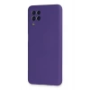 Samsung Galaxy A22 Kılıf Nano içi Kadife Silikon - Mor
