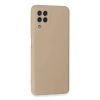 Samsung Galaxy A22 Kılıf Nano içi Kadife Silikon - Pudra