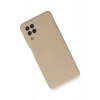 Samsung Galaxy A22 Kılıf Nano içi Kadife Silikon - Pudra