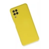 Samsung Galaxy A22 Kılıf Nano içi Kadife Silikon - Sarı