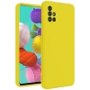 Samsung Galaxy A31 Kılıf Nano içi Kadife Silikon - Sarı