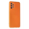 Samsung Galaxy A32 Kılıf Nano içi Kadife Silikon - Turuncu
