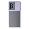 Samsung Galaxy A33 5G Kılıf Palm Buzlu Kamera Sürgülü Silikon - Lila