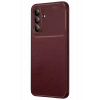 Samsung Galaxy A36 Kılıf Auto Focus Karbon Kapak - Bordo