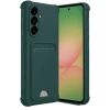 Samsung Galaxy A36 Kılıf Kelvin Kartvizitli Silikon - Koyu Yeşil