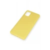 Samsung Galaxy A51 Kılıf Nano içi Kadife Silikon - Sarı