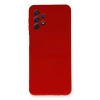 Samsung Galaxy A52 Kılıf Nano içi Kadife Silikon - Kırmızı