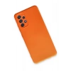 Samsung Galaxy A52 Kılıf Nano içi Kadife Silikon - Turuncu