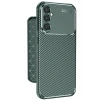 Samsung Galaxy A56 Kılıf Auto Focus Karbon Kapak - Koyu Yeşil