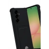 Samsung Galaxy A56 Kılıf Kelvin Kartvizitli Silikon - Siyah