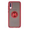 Samsung Galaxy A70 Kılıf Montreal Yüzüklü Silikon Kapak - Kırmızı