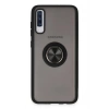 Samsung Galaxy A70 Kılıf Montreal Yüzüklü Silikon Kapak - Siyah