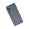Samsung Galaxy A72 Kılıf Nano içi Kadife Silikon - Gri