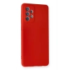 Samsung Galaxy A72 Kılıf Nano içi Kadife Silikon - Kırmızı