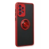 Samsung Galaxy A73 5G Kılıf Montreal Yüzüklü Silikon Kapak - Kırmızı