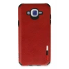 Samsung Galaxy J7 Kılıf Loop Deri Silikon - Kırmızı