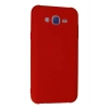 Samsung Galaxy J7 Kılıf Nano içi Kadife Silikon - Kırmızı