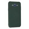 Samsung Galaxy J7 Kılıf Nano içi Kadife Silikon - Koyu Yeşil