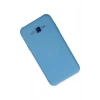 Samsung Galaxy J7 Kılıf Nano içi Kadife Silikon - Mavi