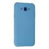 Samsung Galaxy J7 Kılıf Nano içi Kadife Silikon - Mavi