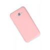 Samsung Galaxy J7 Kılıf Nano içi Kadife Silikon - Pudra