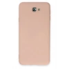 Samsung Galaxy J7 Prime Kılıf Nano içi Kadife Silikon - Pudra