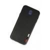 Samsung Galaxy J7 Pro / J730 Kılıf Loop Deri Silikon - Siyah