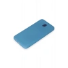 Samsung Galaxy J7 Pro / J730 Kılıf Nano içi Kadife Silikon - Mavi