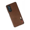 Samsung Galaxy M52 5G Kılıf Loop Deri Silikon - Kahverengi