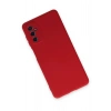 Samsung Galaxy M52 5G Kılıf Nano içi Kadife Silikon - Kırmızı
