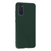 Samsung Galaxy S20 Kılıf Nano içi Kadife Silikon - Koyu Yeşil