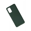 Samsung Galaxy S20 Plus Kılıf Nano içi Kadife Silikon - Koyu Yeşil