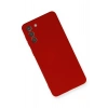 Samsung Galaxy S21 Plus Kılıf Nano içi Kadife Silikon - Kırmızı