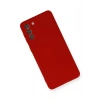 Samsung Galaxy S21 Plus Kılıf Nano içi Kadife Silikon - Kırmızı