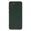 Samsung Galaxy S21 Plus Kılıf Nano içi Kadife Silikon - Koyu Yeşil