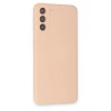 Samsung Galaxy S21 Plus Kılıf Nano içi Kadife Silikon - Pudra