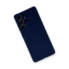 Samsung Galaxy S21 Ultra Kılıf Nano içi Kadife Silikon - Lacivert