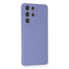 Samsung Galaxy S21 Ultra Kılıf Nano içi Kadife Silikon - Lila