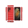 Samsung Galaxy S21 Ultra Kılıf Optimum Silikon - Kırmızı