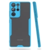 Samsung Galaxy S21 Ultra Kılıf Platin Silikon - Mavi