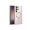 Samsung Galaxy S22 Ultra Kılıf Kross Magneticsafe Kapak - Gold