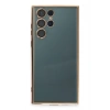 Samsung Galaxy S22 Ultra Kılıf Lensli Silikon - Gold