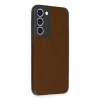 Samsung Galaxy S23 Plus Kılıf Loop Deri Silikon - Kahverengi