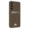 Samsung Galaxy S24 FE Kılıf Kelvin Kartvizitli Silikon - Kahverengi