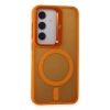 Samsung Galaxy S24 Flet Lens Magsafe Kapak - Turuncu