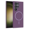 Samsung Galaxy S24 Ultra Broş Magsafe Kapak - Mor