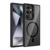 Samsung Galaxy S24 Ultra Remim Lensli Magsafe Standlı Kapak - Siyah